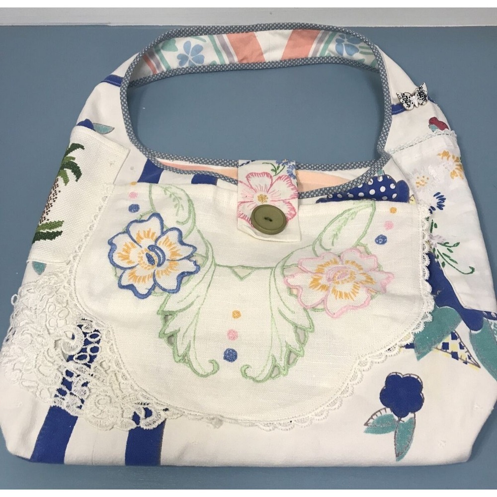 Upcycled HandBag Vintage Linens Cottagecore